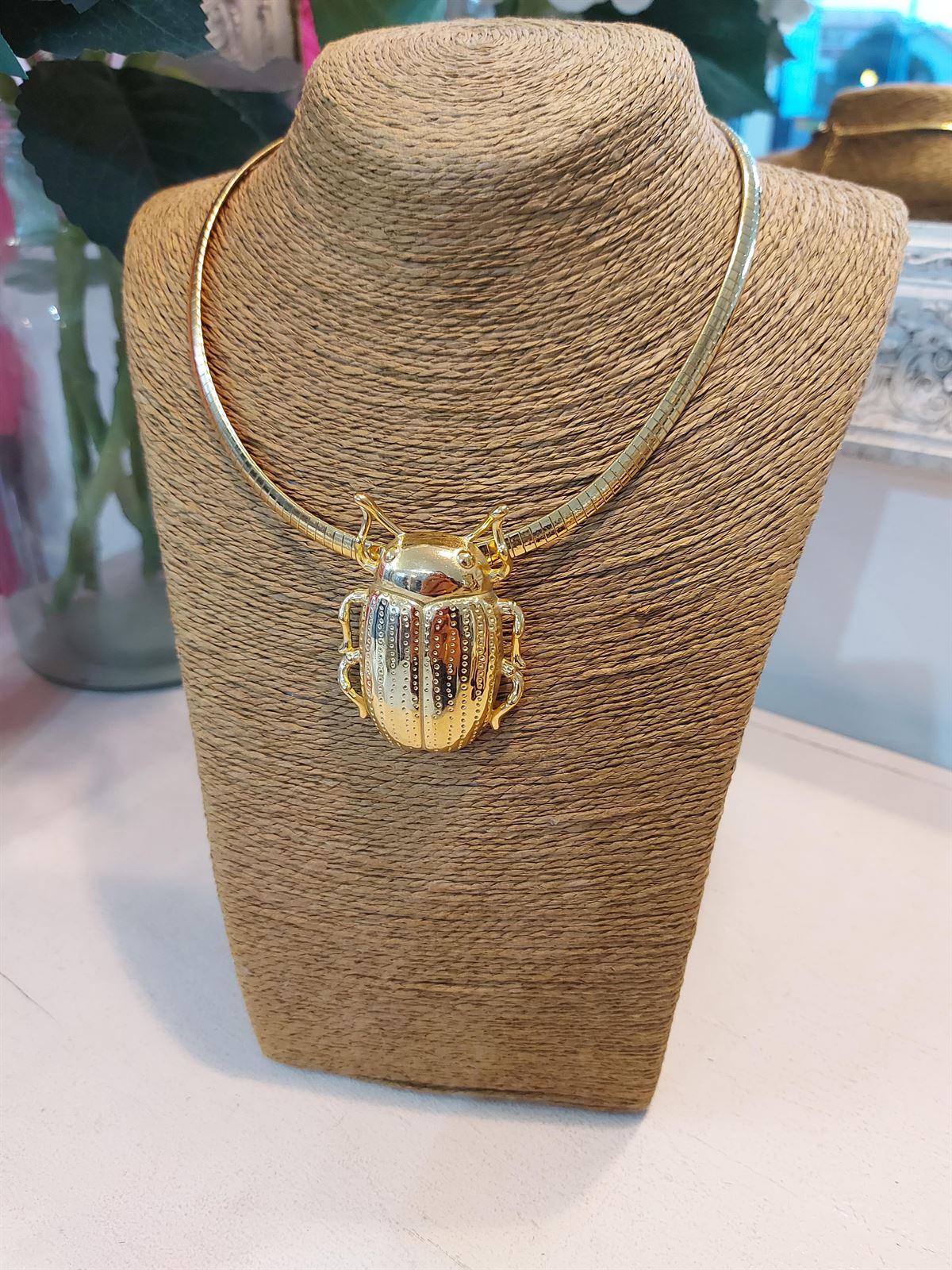 COLLAR DORADO ACERO - Imagen 1