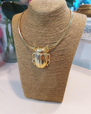 COLLAR DORADO ACERO - Imagen 1