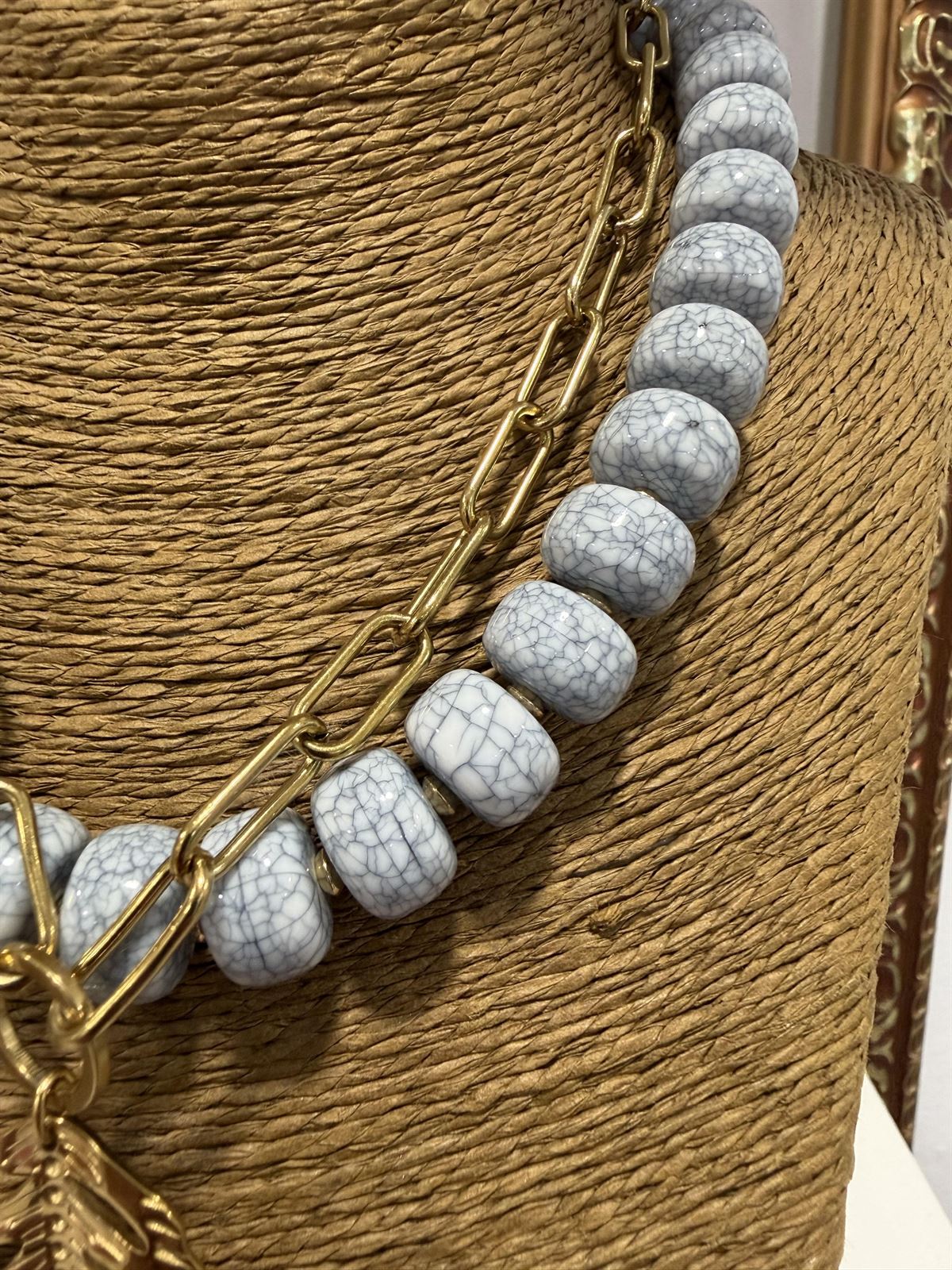 COLLAR DORADO AZUL - Imagen 2