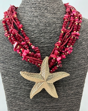 COLLAR ESTRELLA ROJO - Imagen 2