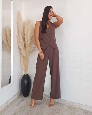 CONJUNTO AFRI PANTALON CON CHALECO - Imagen 1