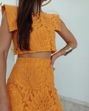 CONJUNTO INGRID MANDARINA - Imagen 2