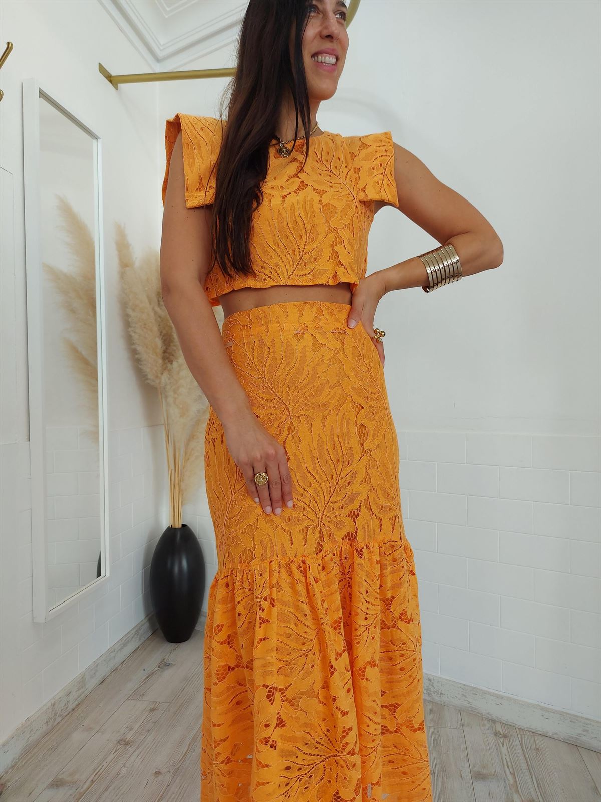 CONJUNTO INGRID MANDARINA - Imagen 3
