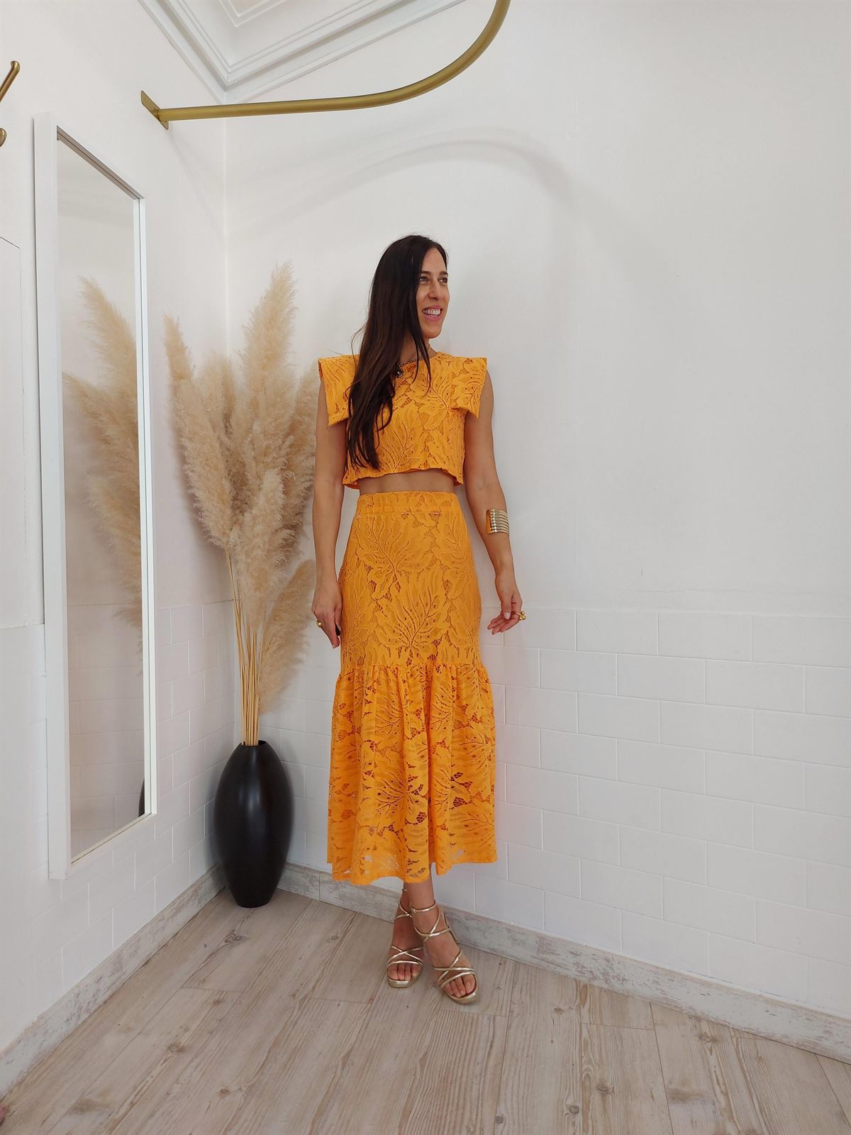 CONJUNTO INGRID MANDARINA - Imagen 4