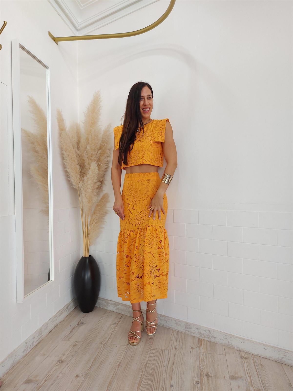 CONJUNTO INGRID MANDARINA - Imagen 6