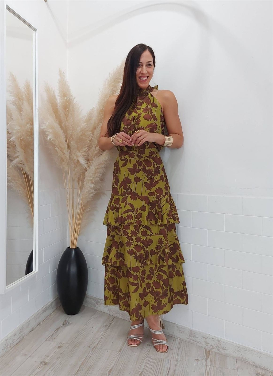CONJUNTO PRADA VERDE/CHOCOLATE - Imagen 4