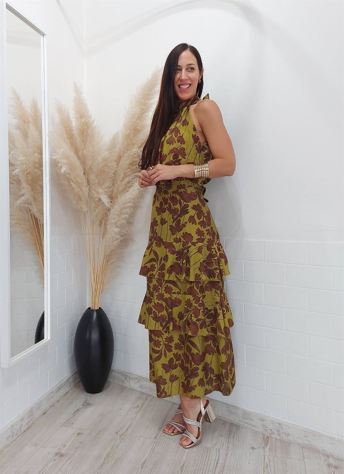 CONJUNTO PRADA VERDE/CHOCOLATE - Imagen 5