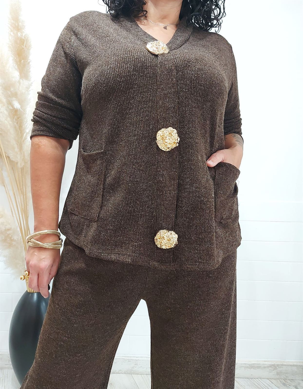 CONJUNTO PUNTO CHOCOLATE - Imagen 2