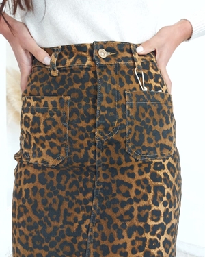 FALDA DENIM ANINAL PRINT - Imagen 2