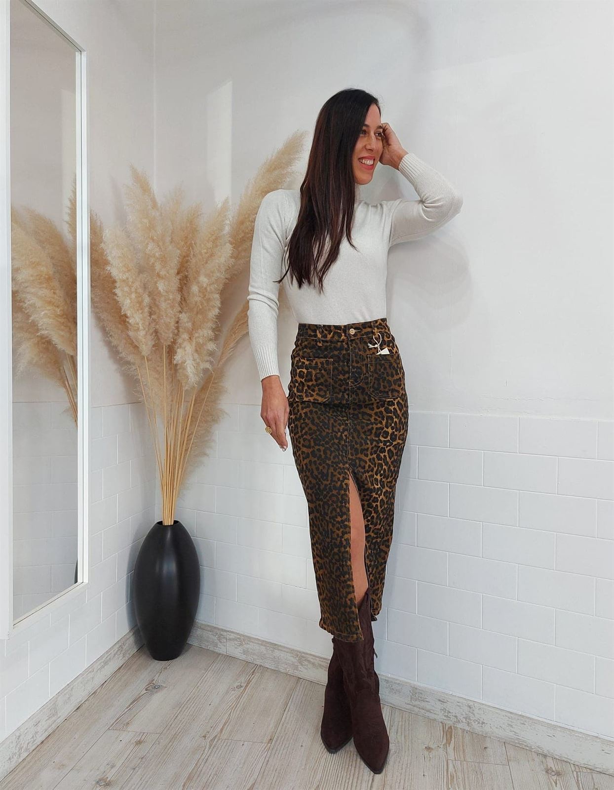 FALDA DENIM ANINAL PRINT - Imagen 5