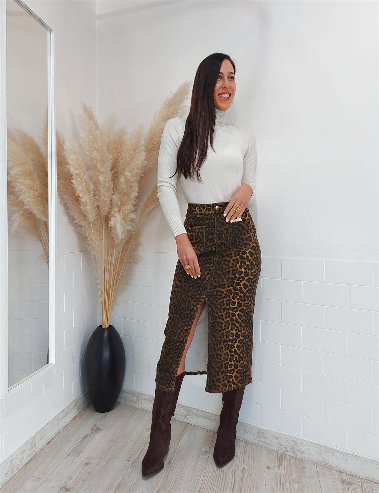 FALDA DENIM ANINAL PRINT - Imagen 6