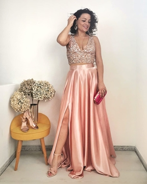 FALDA LARGA RASO - Imagen 1