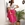 FALDA RASO FUCSIA - Imagen 1