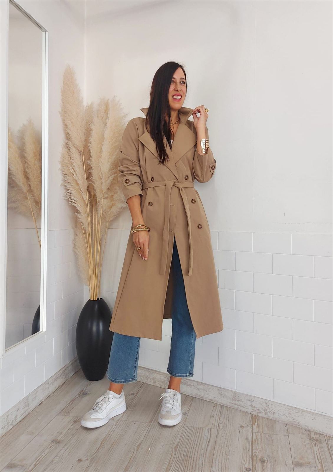 GABARDINA BEIGE - Imagen 1