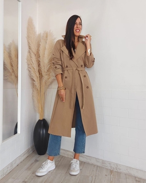 GABARDINA BEIGE - Imagen 1