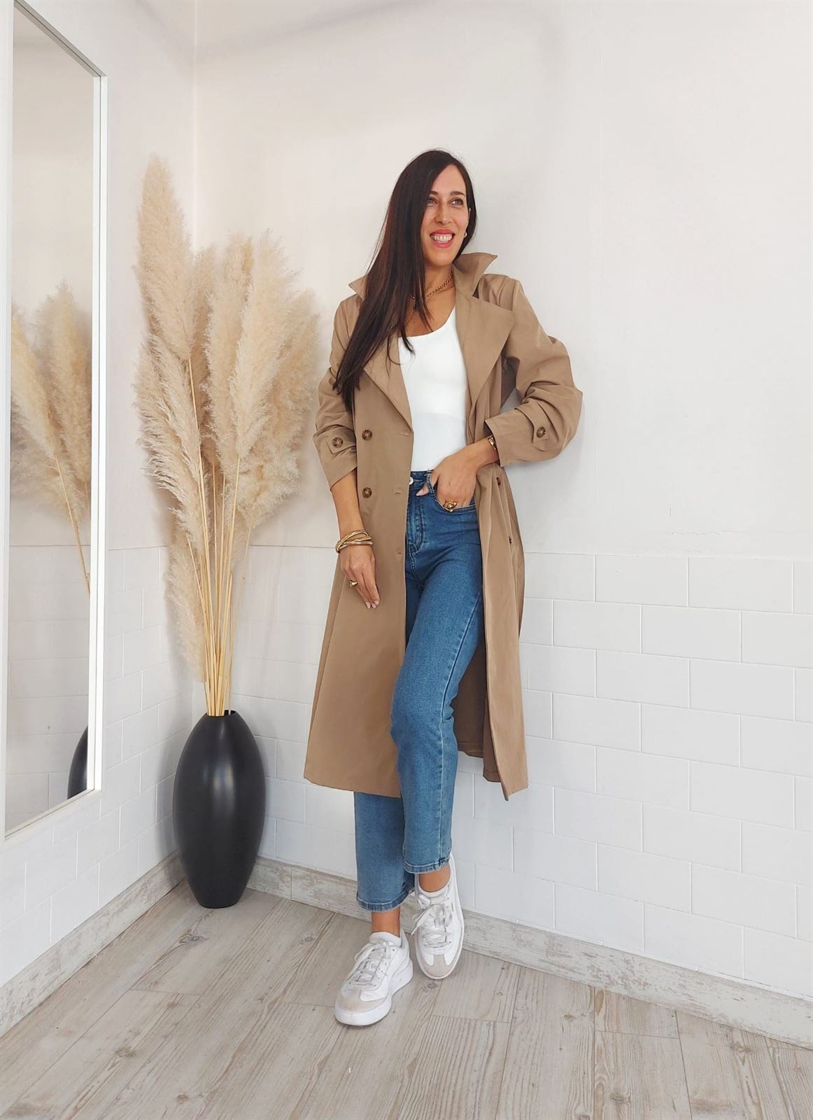 GABARDINA BEIGE - Imagen 3