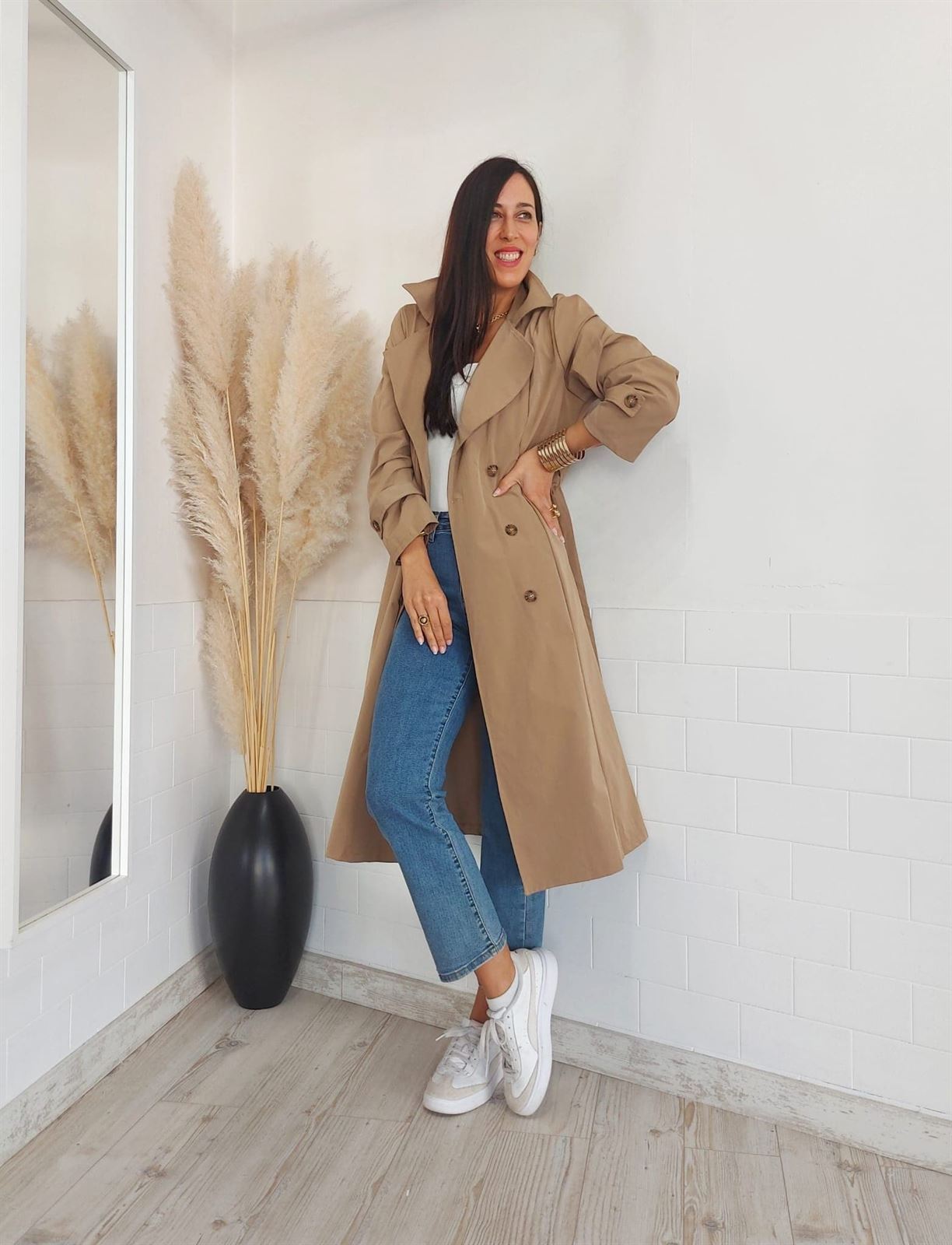 GABARDINA BEIGE - Imagen 4