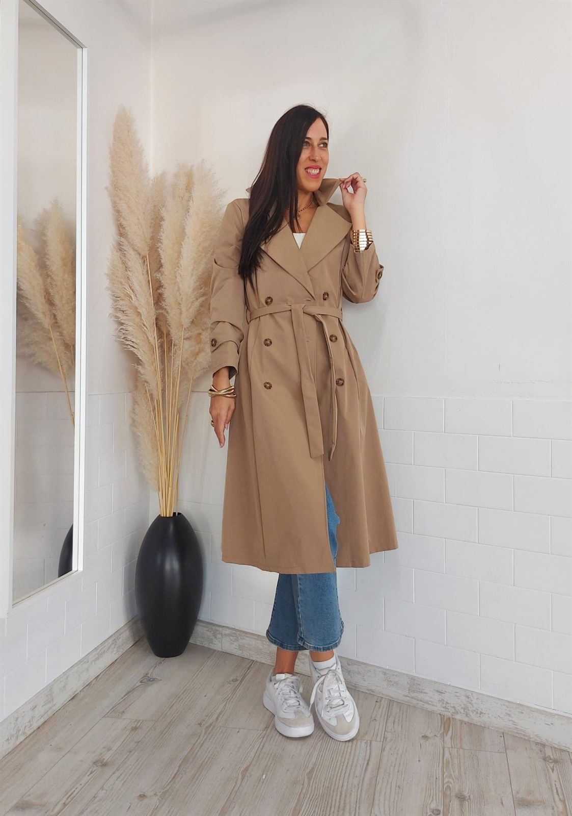 GABARDINA BEIGE - Imagen 5