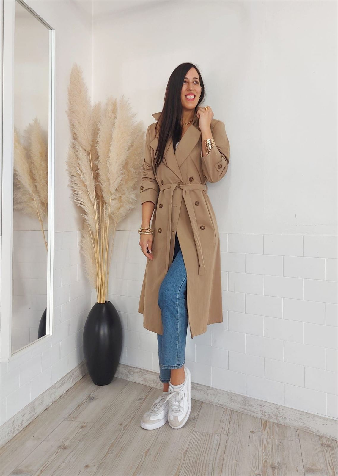 GABARDINA BEIGE - Imagen 6