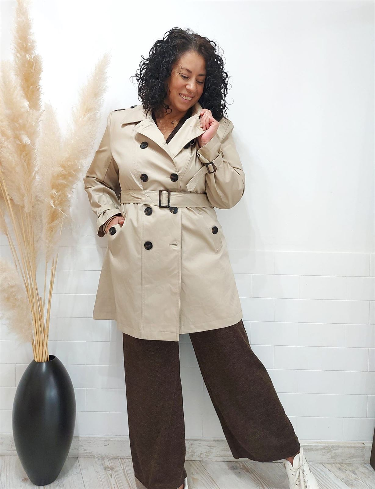 GABARDINA BEIGE - Imagen 1