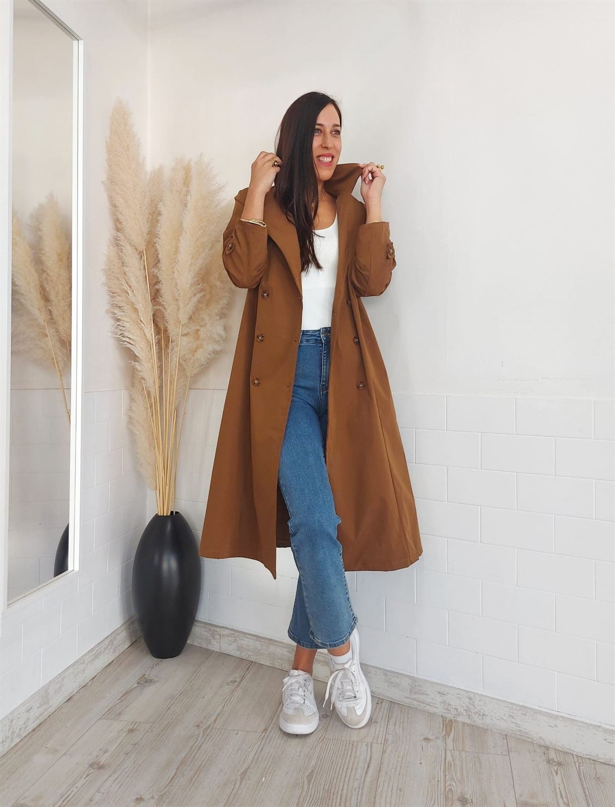 GABARDINA CAMEL - Imagen 1