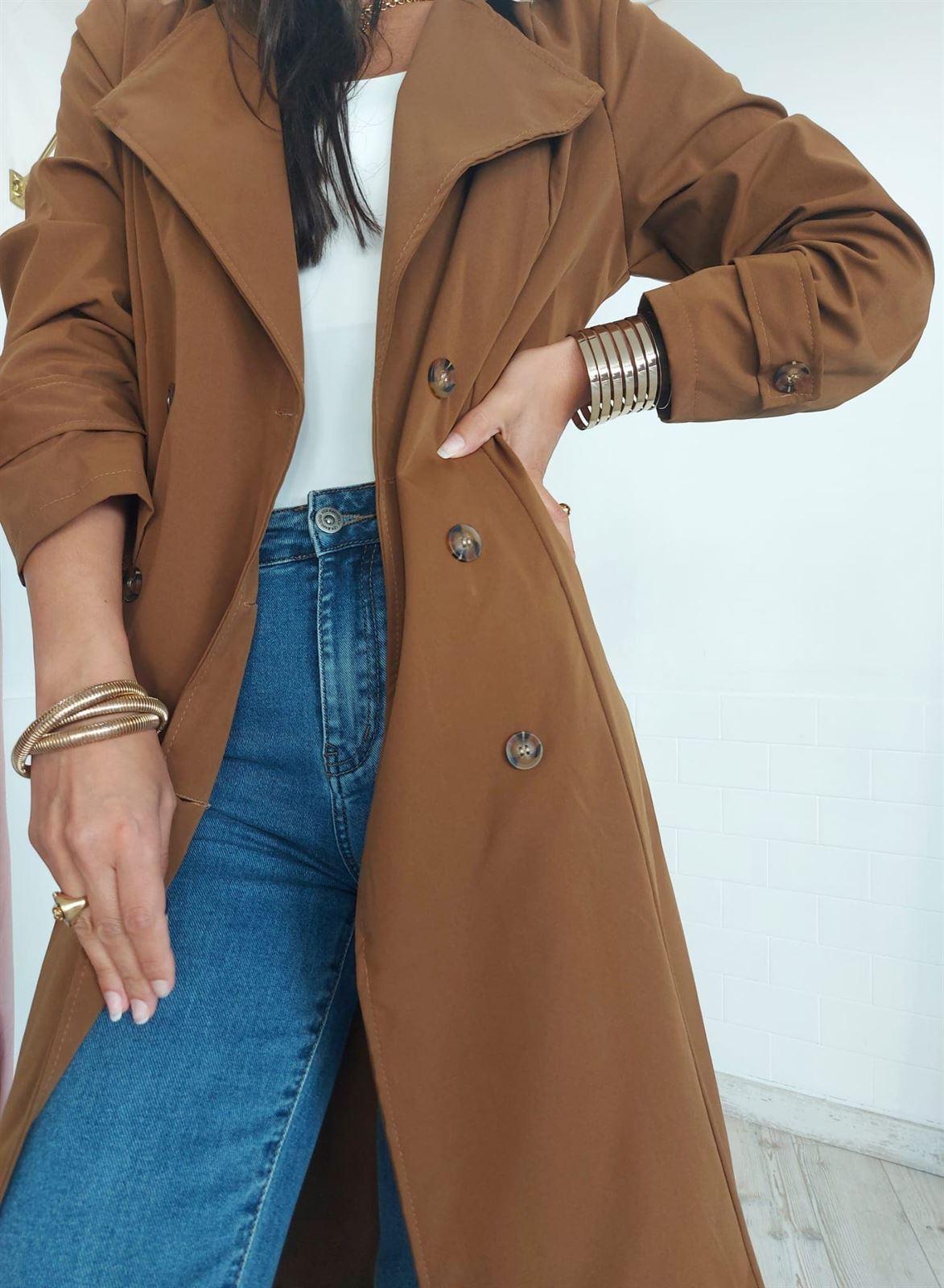 GABARDINA CAMEL - Imagen 2