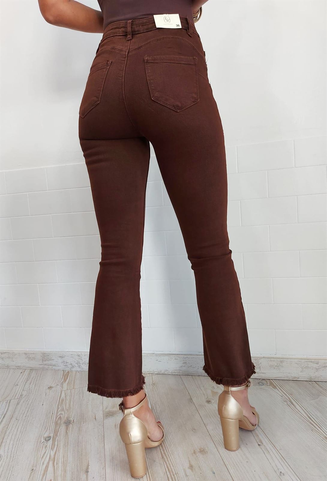 JEANS FLARE CHOCOLATE - Imagen 2