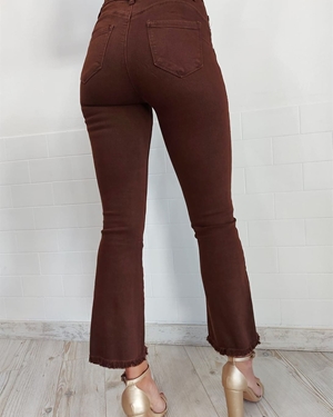 JEANS FLARE CHOCOLATE - Imagen 2