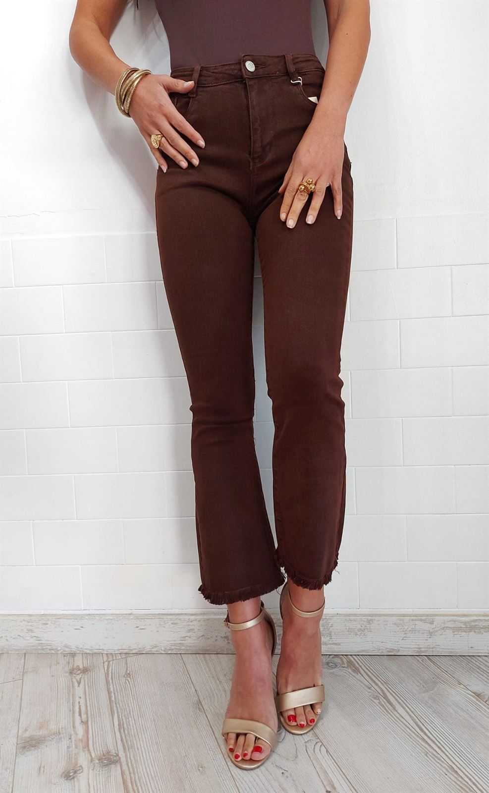 JEANS FLARE CHOCOLATE - Imagen 4