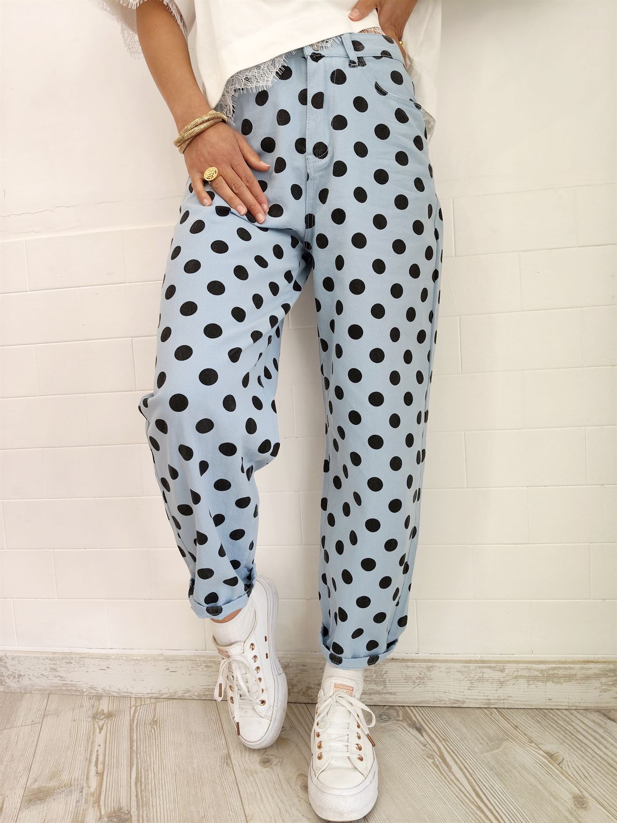 JEANS LUNARES CELESTE - Imagen 1