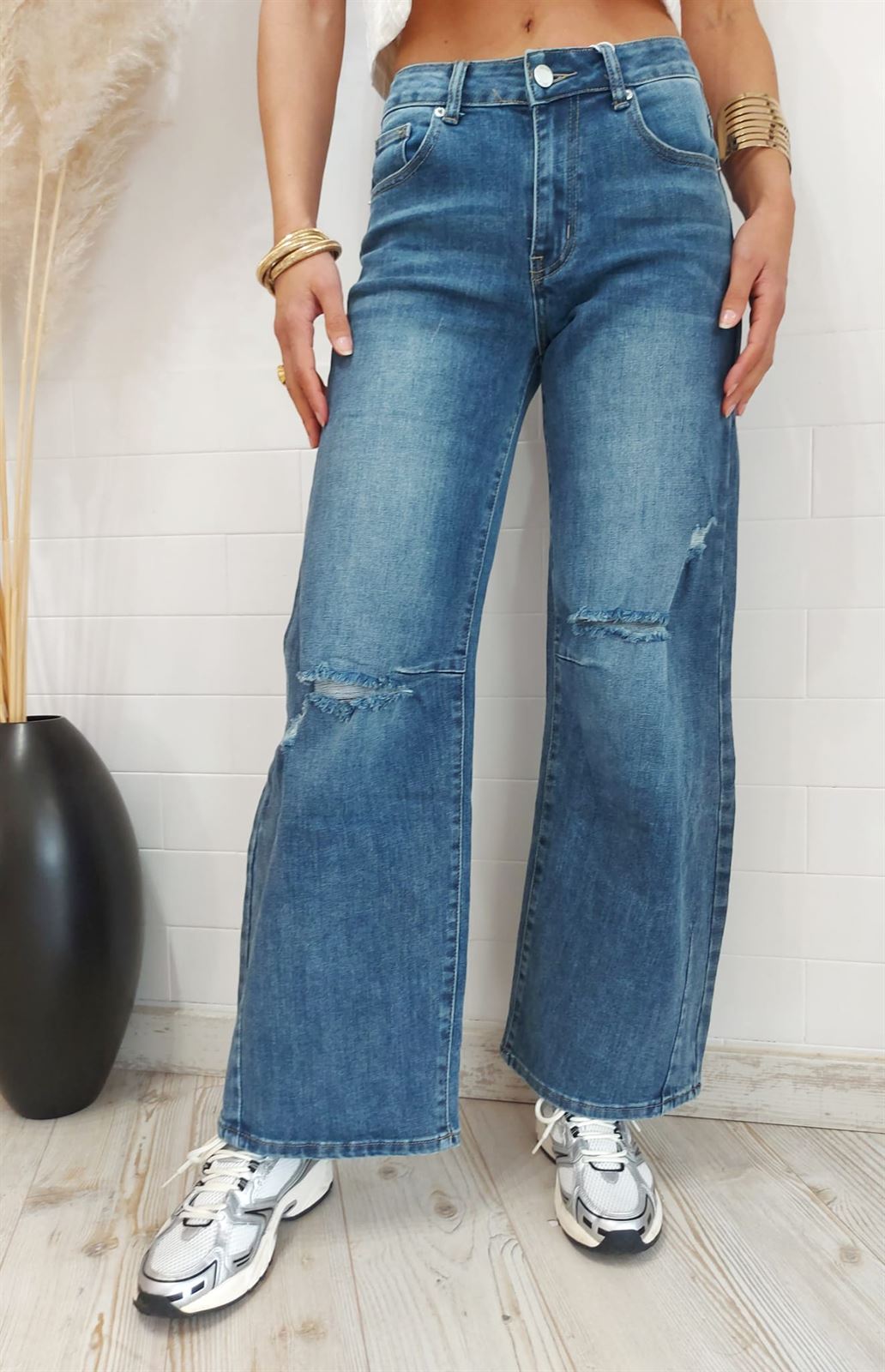 JEANS RECTO ANCHO - Imagen 1