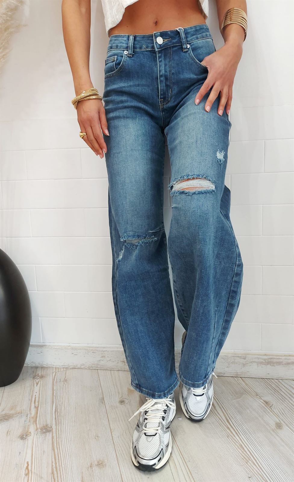JEANS RECTO ANCHO - Imagen 2