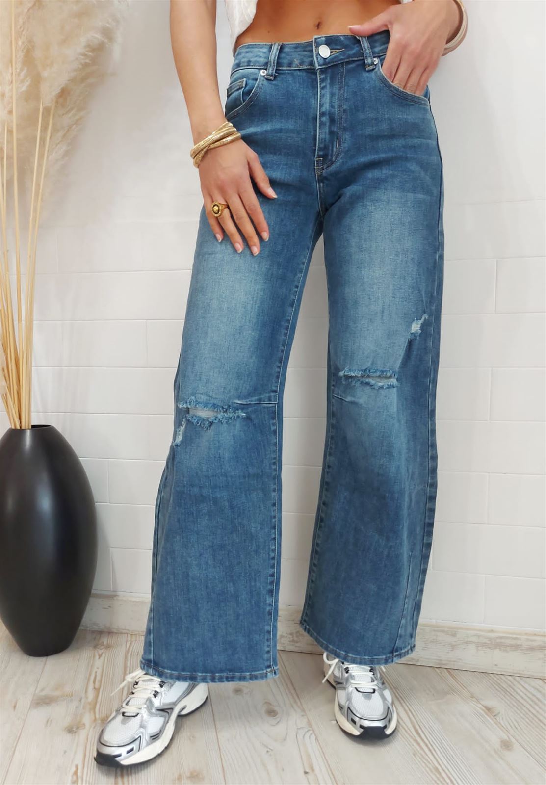 JEANS RECTO ANCHO - Imagen 3