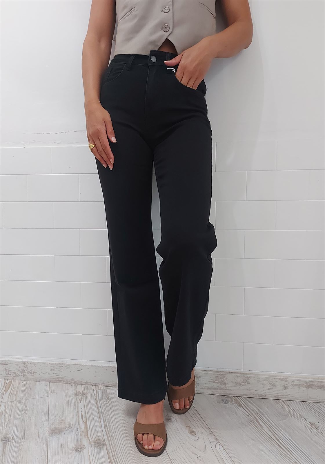 JEANS RECTO NEGRO - Imagen 3