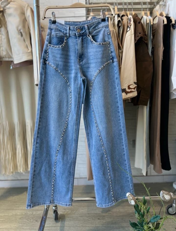 JEANS TACHUELAS BLUE - Imagen 1
