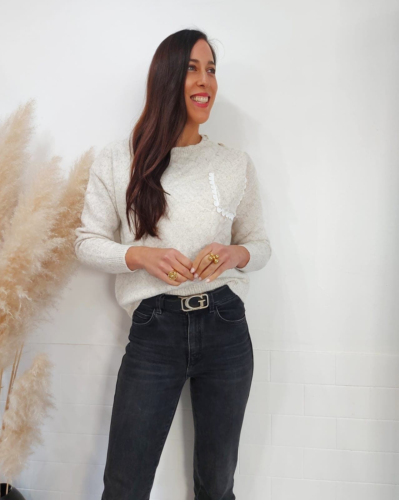 JERSEY BOLSILLO BEIGE - Imagen 1