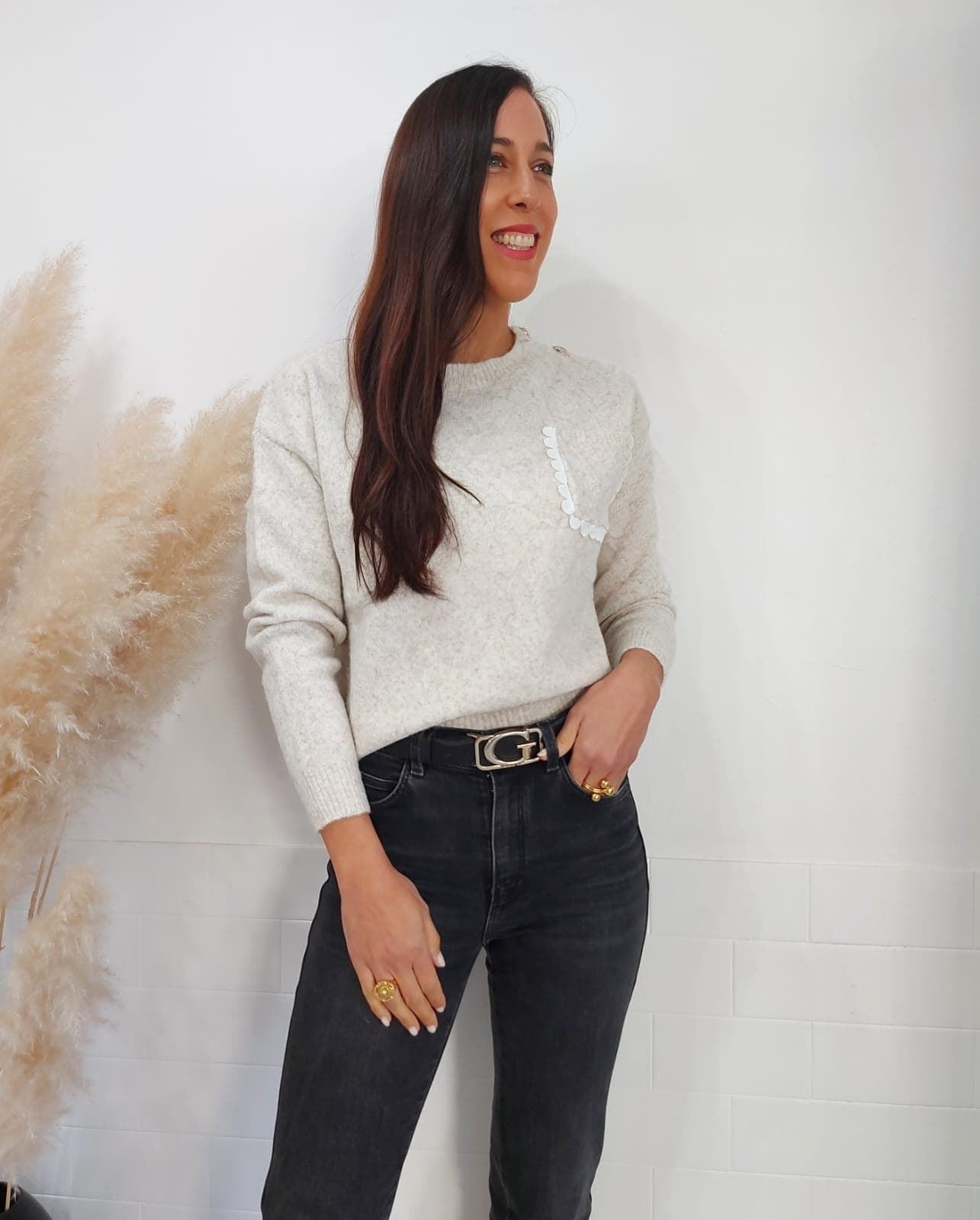 JERSEY BOLSILLO BEIGE - Imagen 3