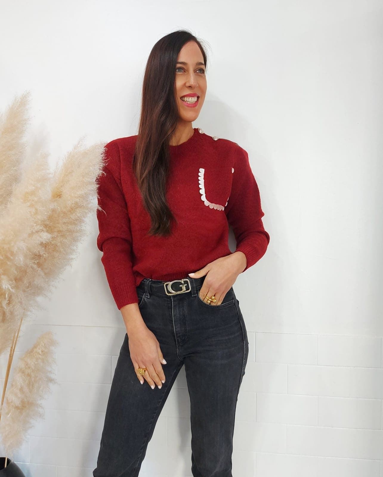 JERSEY BOLSILLO BURDEOS - Imagen 4