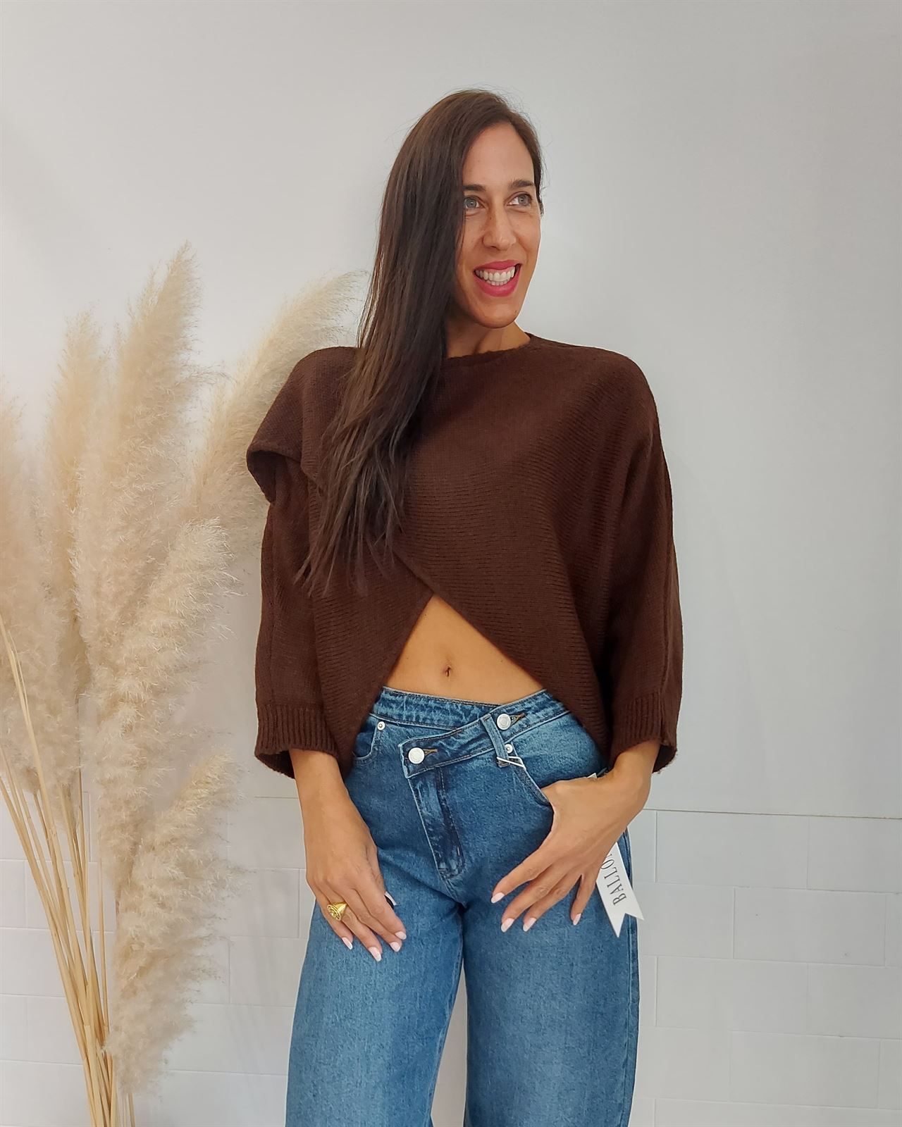 JERSEY CRUZADO CHOCOLATE - Imagen 3
