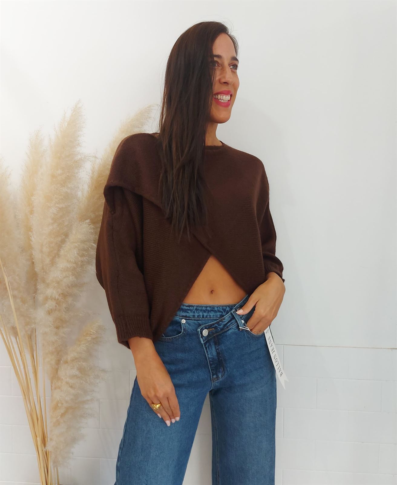 JERSEY CRUZADO CHOCOLATE - Imagen 4
