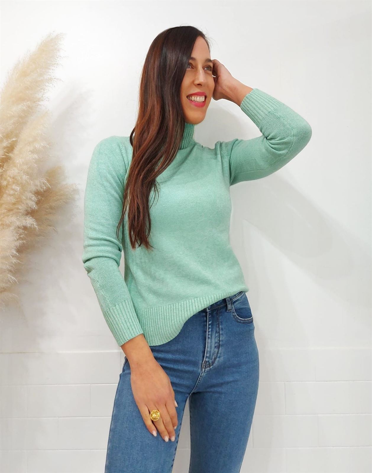 JERSEY CUELLO LISO VERDE - Imagen 4