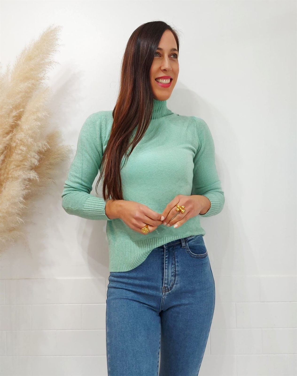 JERSEY CUELLO LISO VERDE - Imagen 5