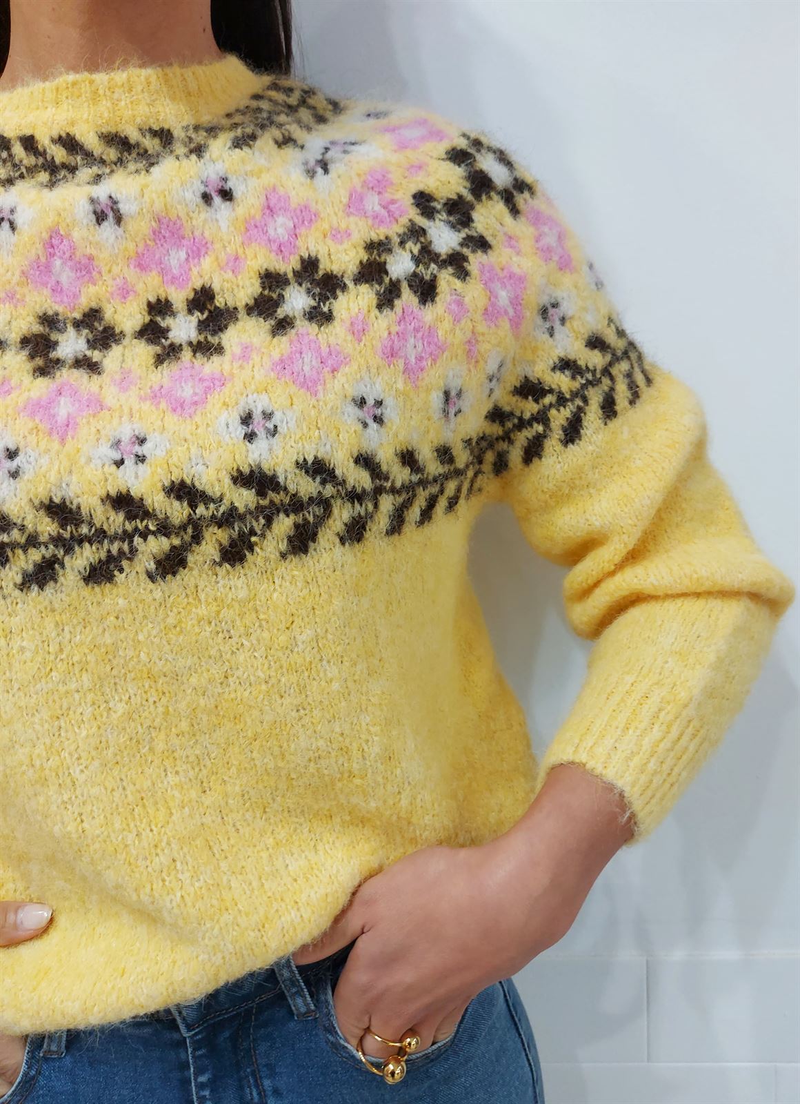 JERSEY GRECAS AMARILLO - Imagen 2