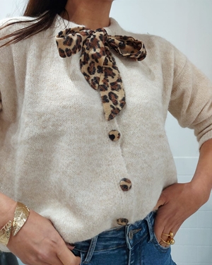 JERSEY LAZO PRINT BEIGE - Imagen 2