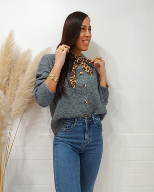 JERSEY LAZO PRINT GRIS - Imagen 1