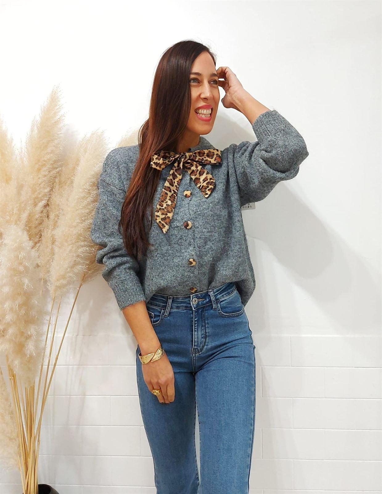 JERSEY LAZO PRINT GRIS - Imagen 3