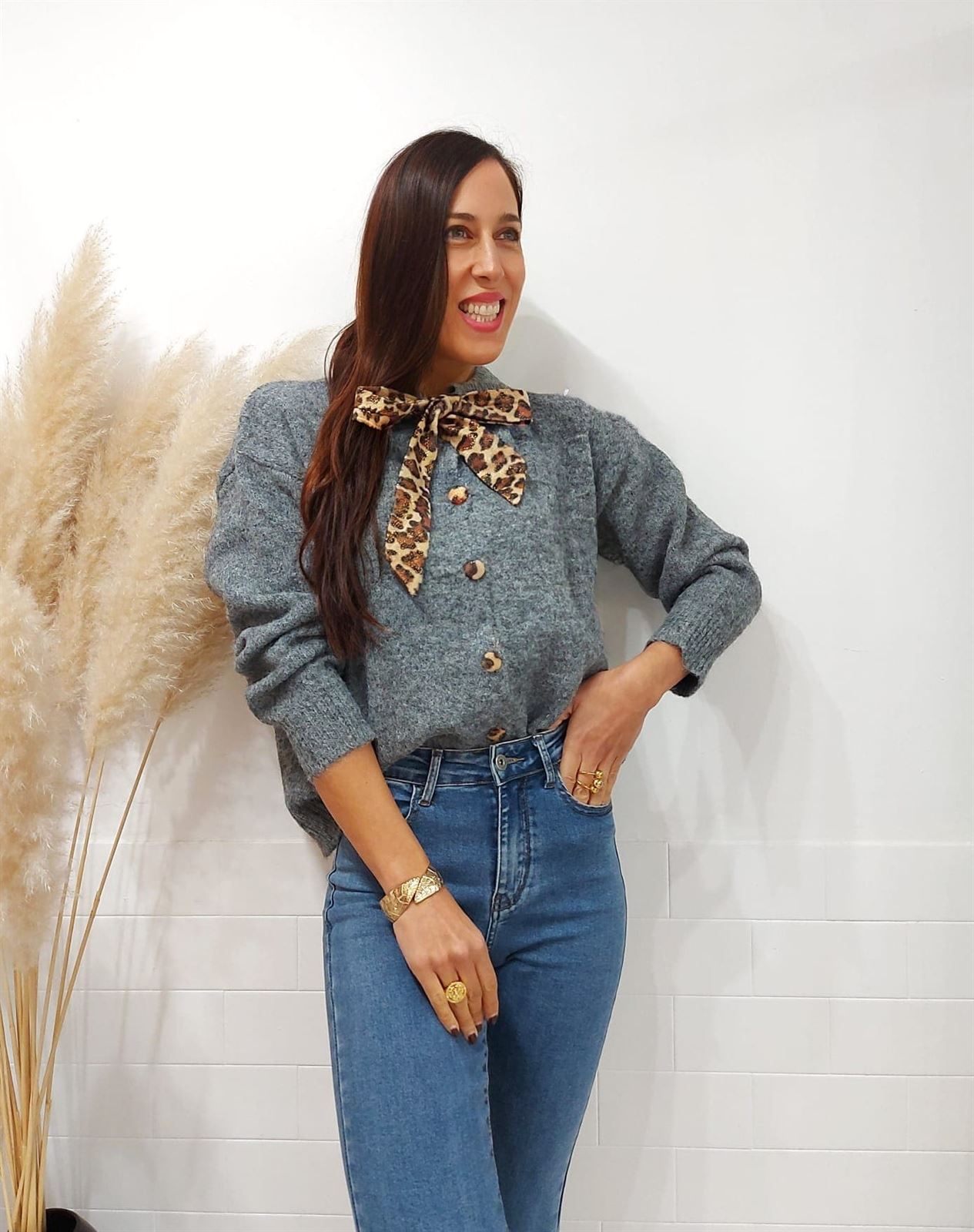 JERSEY LAZO PRINT GRIS - Imagen 4