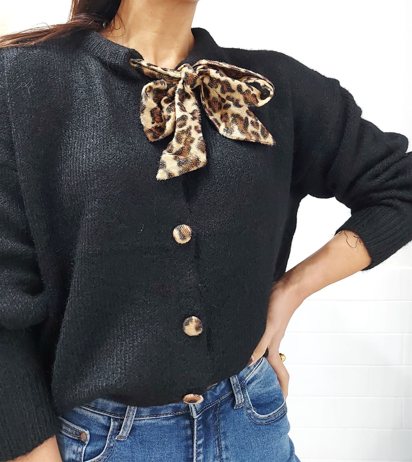 JERSEY LAZO PRINT NEGRO - Imagen 2