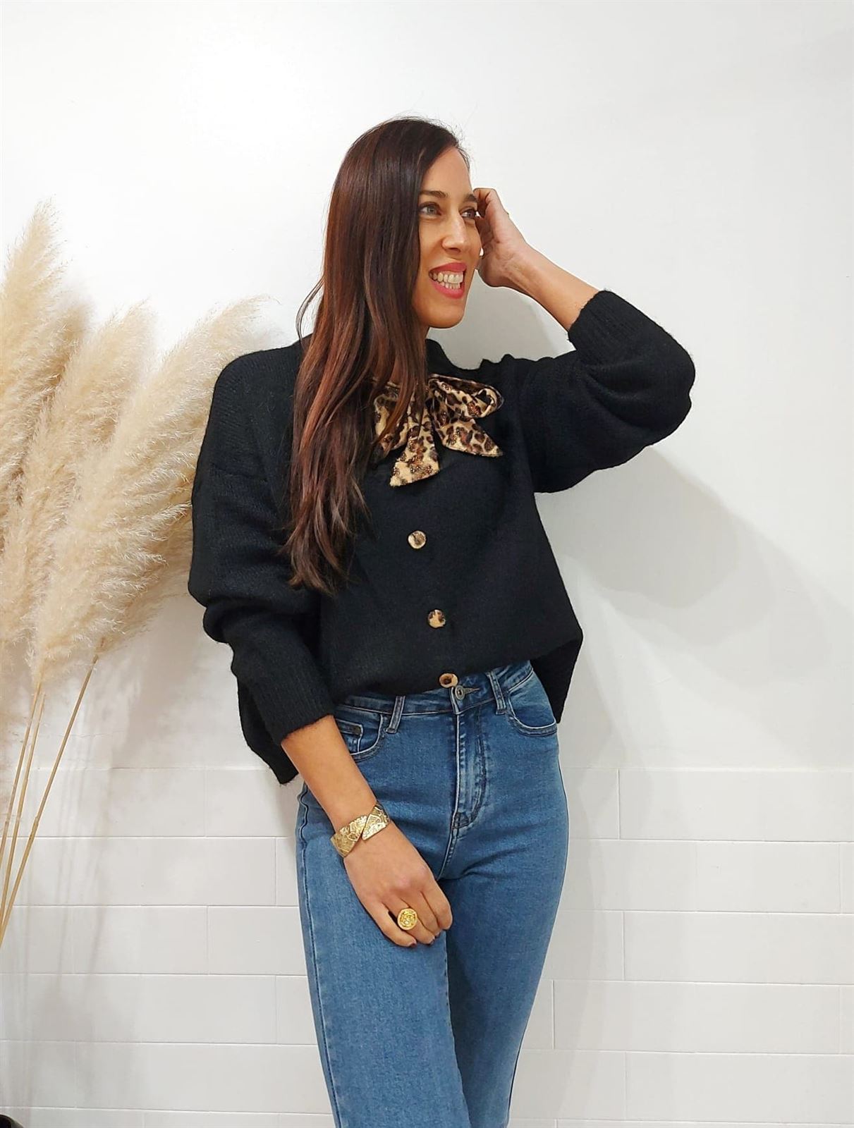 JERSEY LAZO PRINT NEGRO - Imagen 3