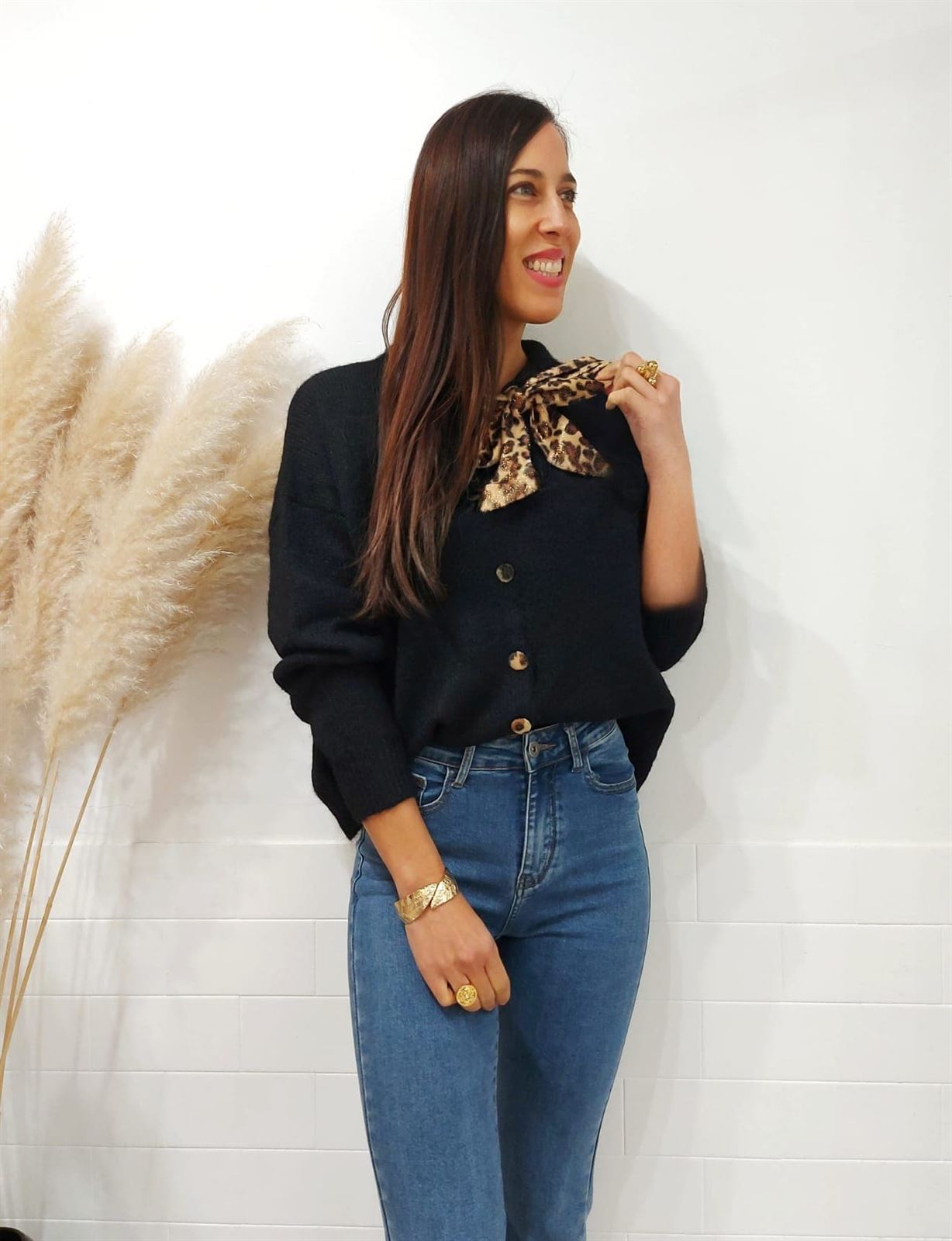 JERSEY LAZO PRINT NEGRO - Imagen 4